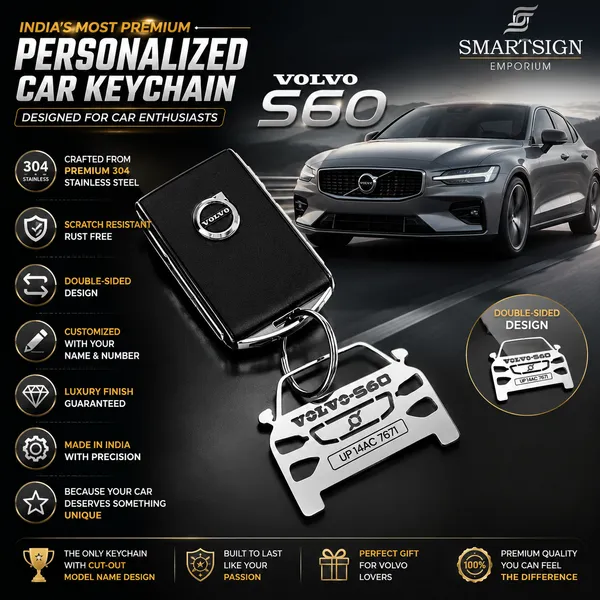 Volvo_S60_Model_Car_Key_Chain
