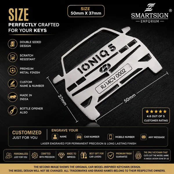 Hyundai_Ioniq5_Model_Car_Key_Chain