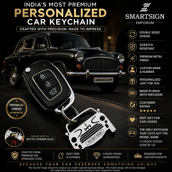 Ambassador_Model_Car_Key_Chain