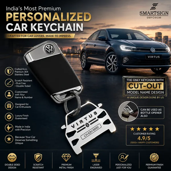 Volkswagen_Virtus_Model_Car_Key_Chain