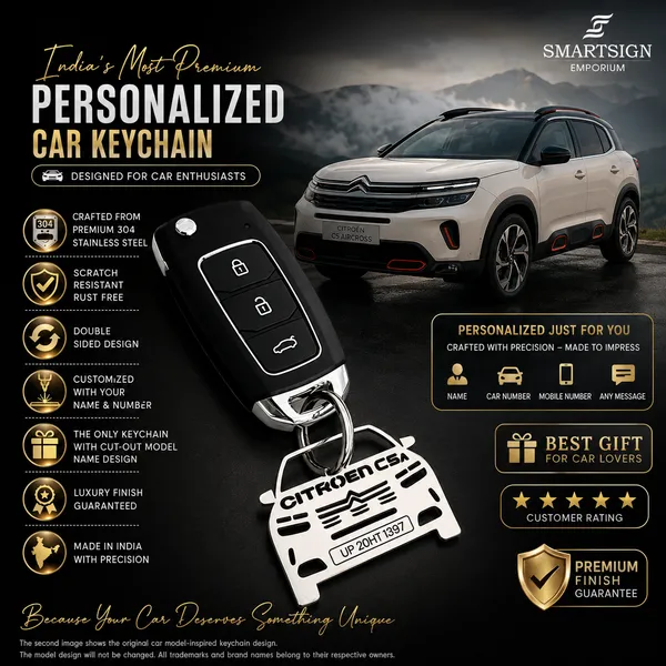 Citroen_C5_Aircross_Model_Car_Key_Chain