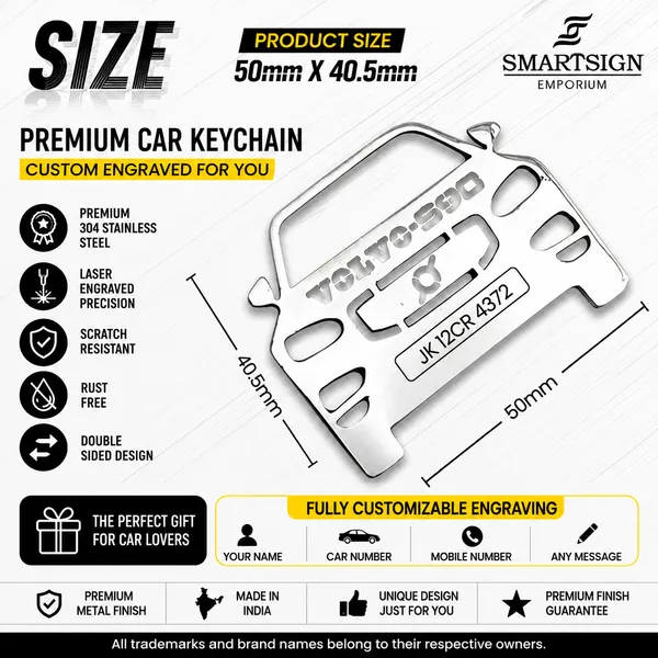 Volvo_S90_Model_Car_Key_Chain