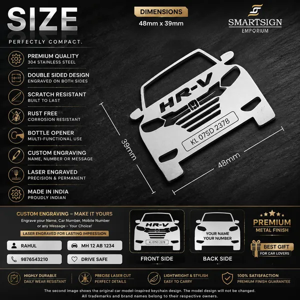 Honda_Hr-V_Model_Car_Key_Chain