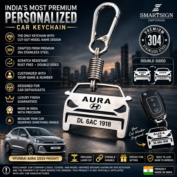 Hyundai_Aura_2024_Model_Car_Key_Chain