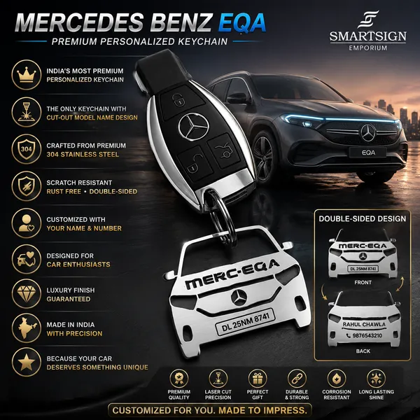 Mercedes_Benz_Eqa_Model_Car_Key_Chain