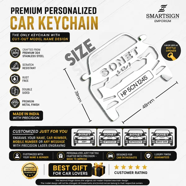 Kia_Sonet_Model_Car_Key_Chain