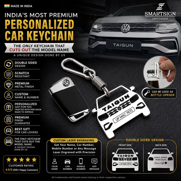 Volkswagen_Taigun_Model_Car_Key_Chain