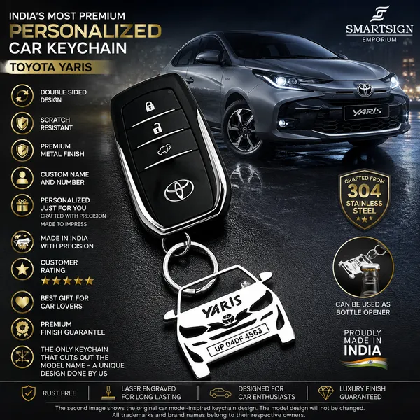Toyota_Yaris_Model_Car_Key_Chain