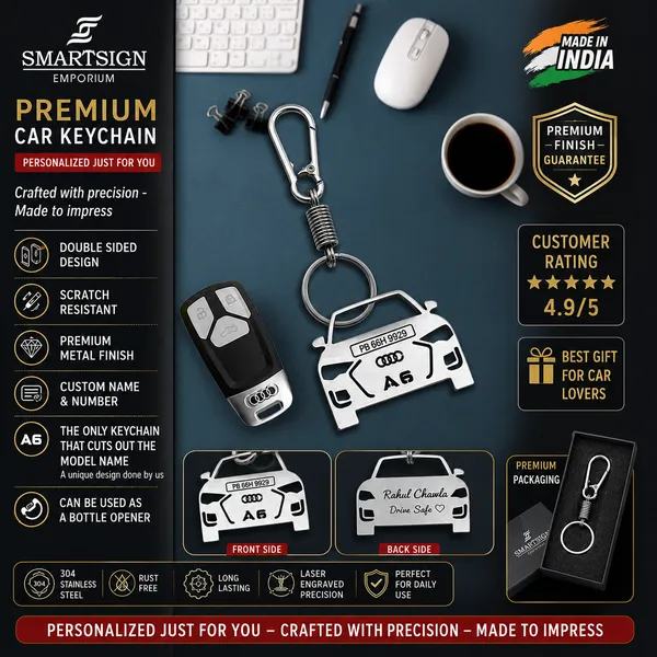 Audi_A6_Model_Car_Key_Chain