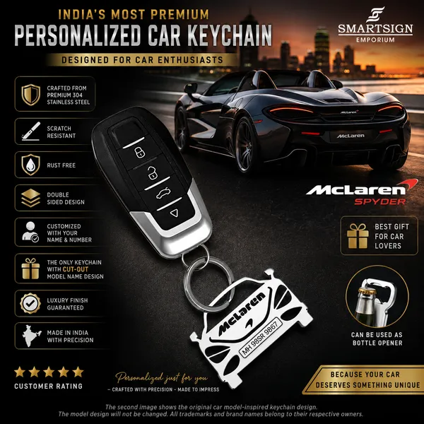 Mclaren_Spyder_Car_Key_Chain