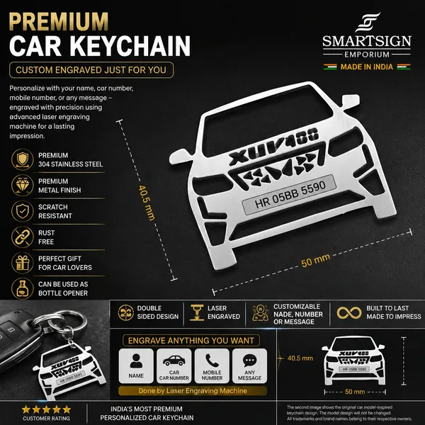 Mahindra_Xuv400_Model_Car_Key_Chain