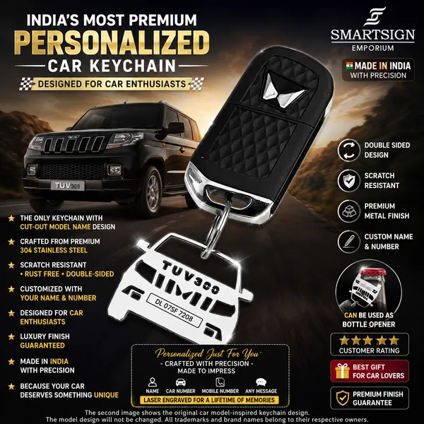 Mahindra_Tuv300_Model_Car_Key_Chain