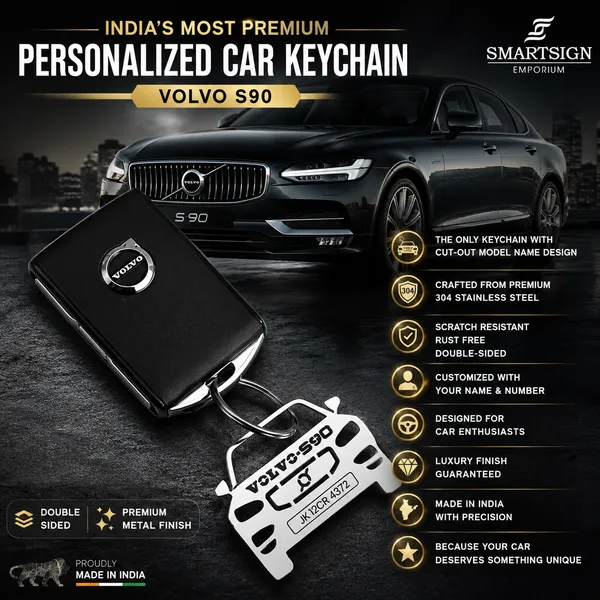 Volvo_S90_Model_Car_Key_Chain