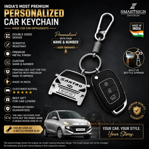Hyundai_Santro(2018-Present)_Model_Car_Keychain