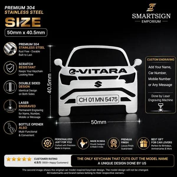 Maruti_Suzuki_E-Vitara_Model_Car_Key_Chain
