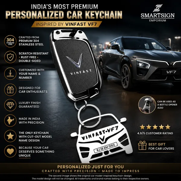 Vinfast_Vf7_Model_Car_Key_Chain