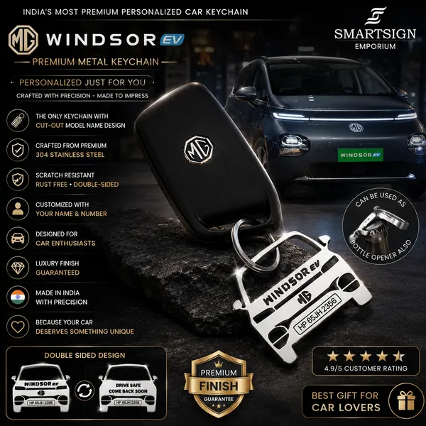 Mg_Windsor_Ev_Model_Car_Keychain