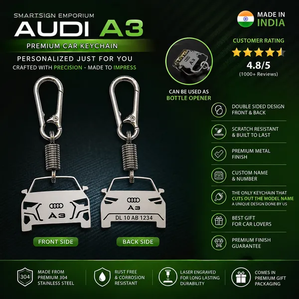 Audi_A3_Model_Car_Key_Chain