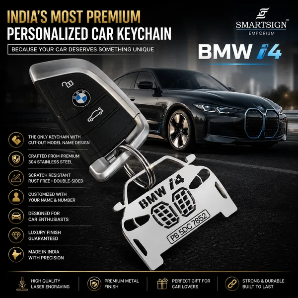Bmw_I4_Model_Car_Key_Chain