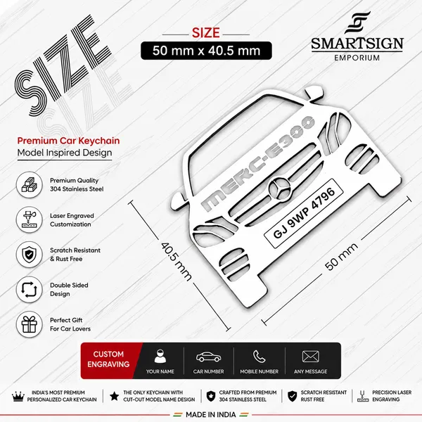 Mercedes_Benz_E300_Model_Car_Keychain