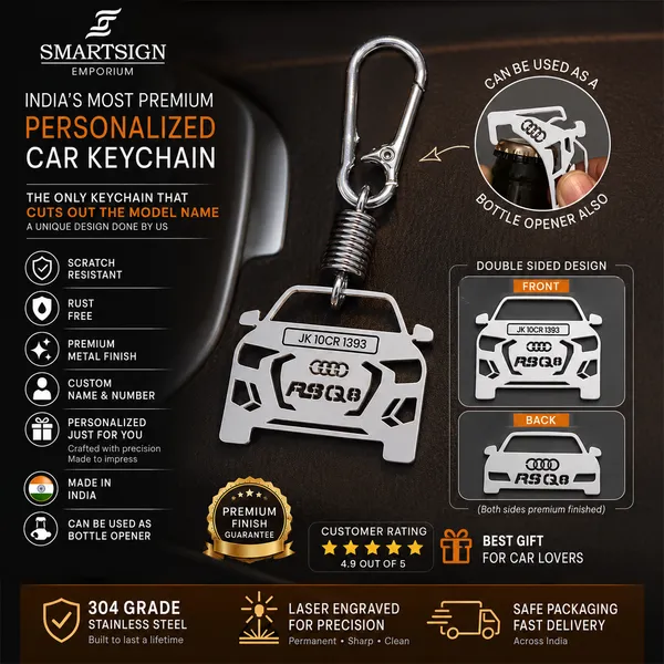 Audi_RS_Q8_Model_Car_Key_Chain