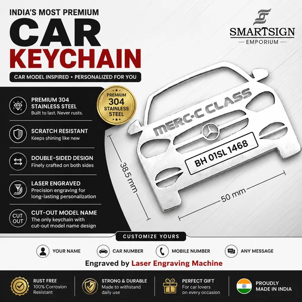 Mercedes_Benz_C_Class(2022-Present)_Model_Car_Keychain