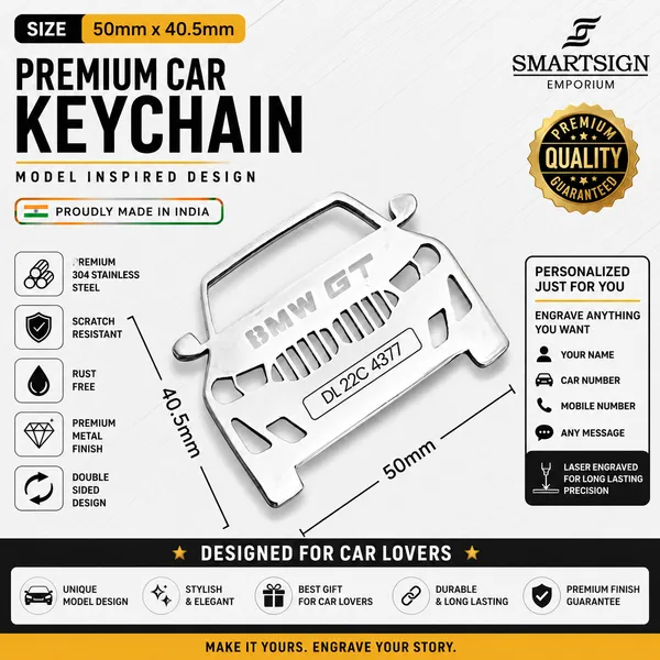 Bmw_6_Series_Gt_Car_Keychain