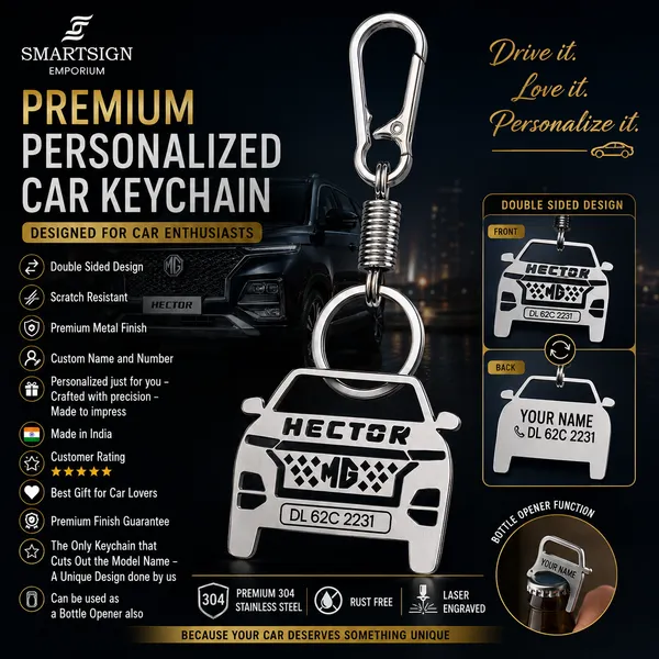 MG_Hector(2023-Present)_Model_Car_Keychain