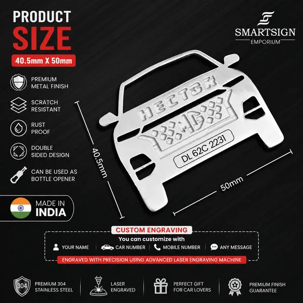 MG_Hector(2023-Present)_Model_Car_Keychain