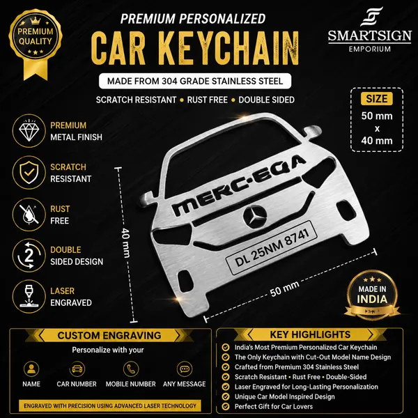 Mercedes_Benz_Eqa_Model_Model_Car_Key_Chain