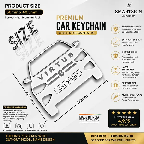 Volkswagen_Virtus_Model_Car_Keychain