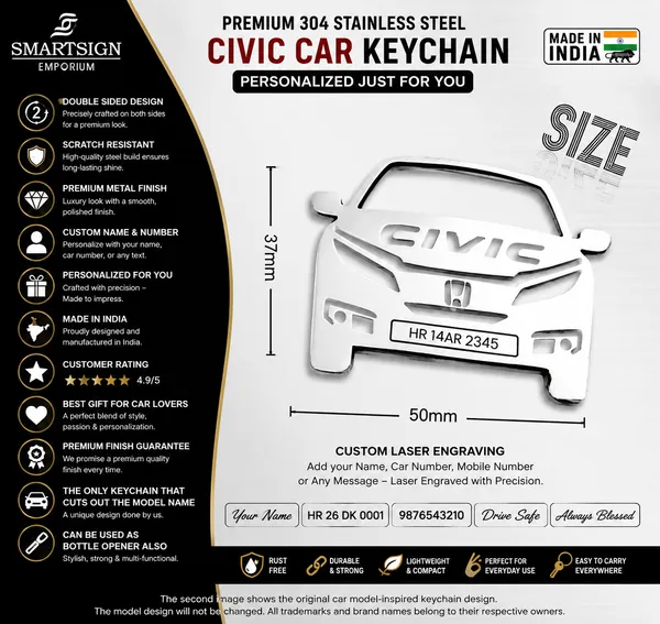 Honda_Civic_Model_Car_Keychain