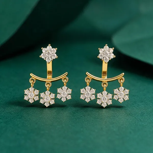 Gold-Plated_White_Kundan_Floral_Triple_Drop_Earrings
