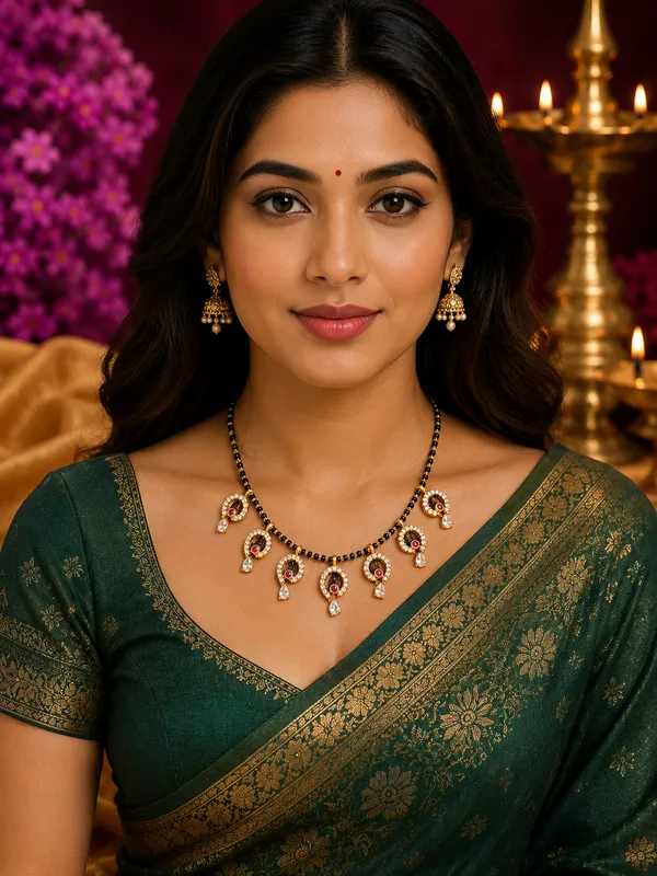 Gold-Plated_Black_Bead_Mangalsutra_Necklace