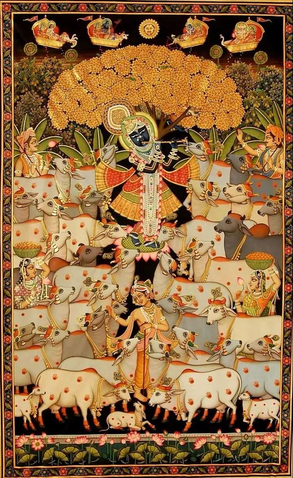 Traditional_Krishna_Cow_Herd_Religious_Wall_Hanging