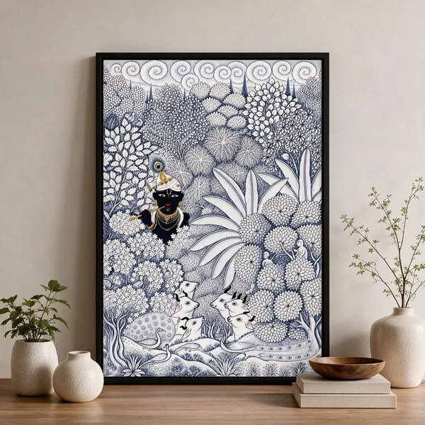 Traditional_Krishna_Floral_Motif_Decorative_Wall_Art