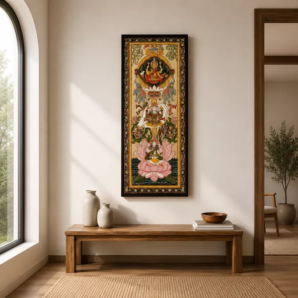 Traditional_Hindu_Deities_Kalamkari_Wall_Hanging