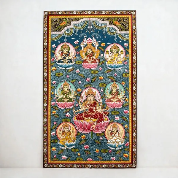 Traditional_Deity_Floral_Print_Wall_Hanging