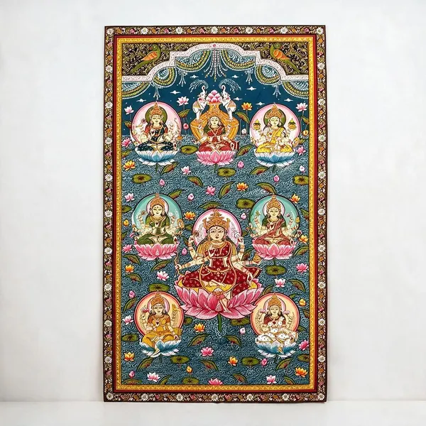 Traditional_Deity_Floral_Print_Wall_Hanging