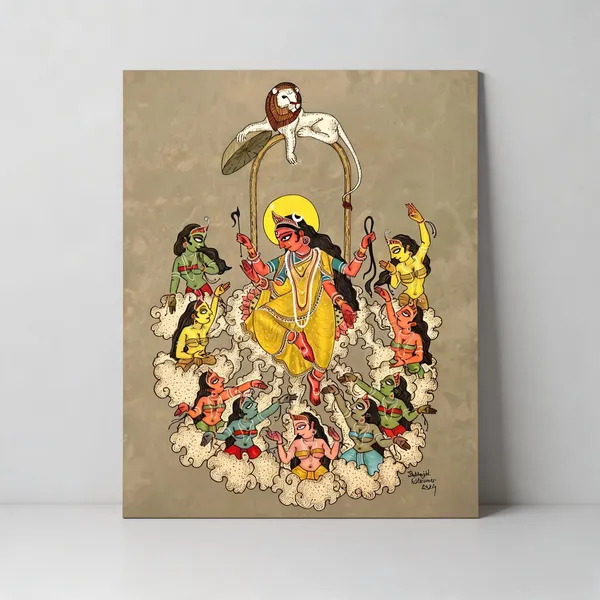 Traditional_Indian_Mythological_Folk_Art_Painting