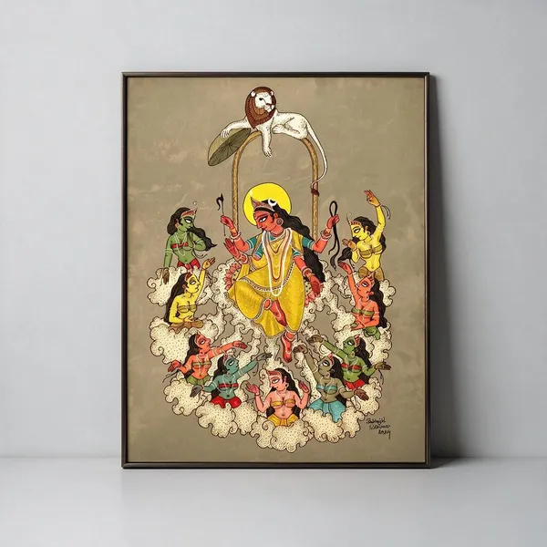 Traditional_Indian_Mythological_Folk_Art_Painting