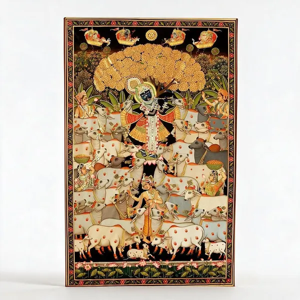 Traditional_Krishna_Cow_Herd_Religious_Wall_Hanging