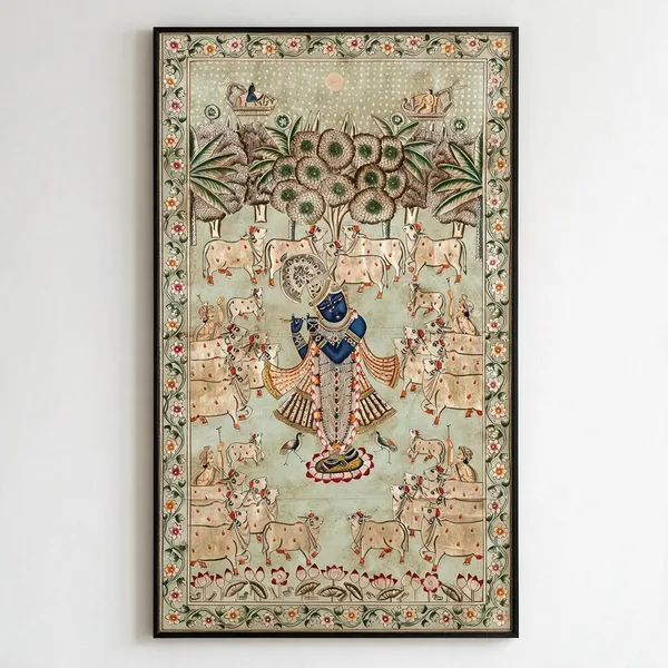 Pichwai_Krishna_Cow_Religious_Wall_Art