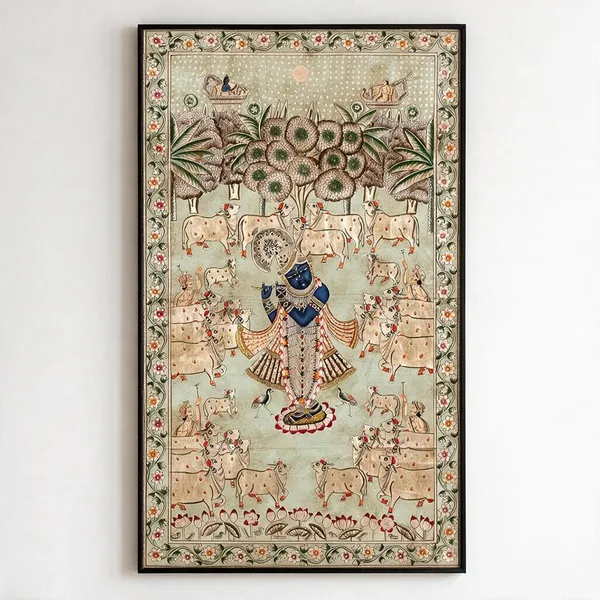 Pichwai_Krishna_Cow_Religious_Wall_Art