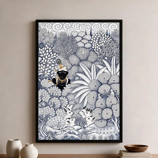 Traditional_Krishna_Floral_Motif_Decorative_Wall_Art