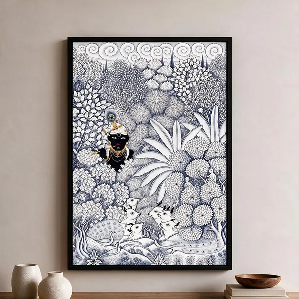 Traditional_Krishna_Floral_Motif_Decorative_Wall_Art