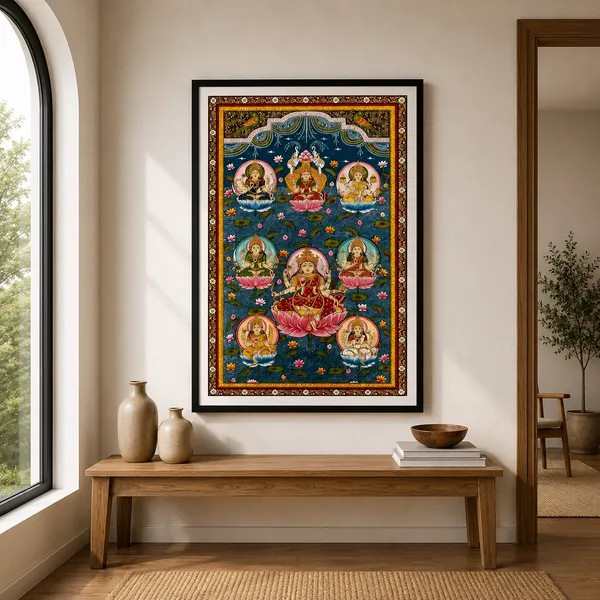 Traditional_Deity_Floral_Print_Wall_Hanging