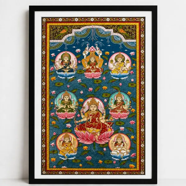 Traditional_Deity_Floral_Print_Wall_Hanging