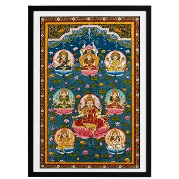 Traditional_Deity_Floral_Print_Wall_Hanging
