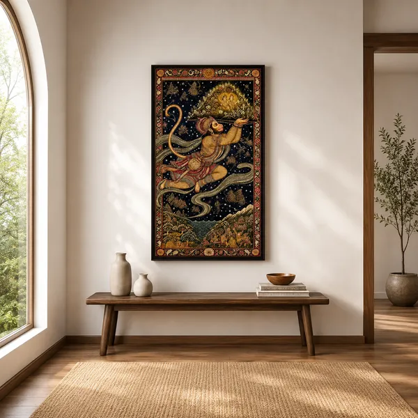 Mythological_Folk_Art_Hanuman_Wall_Art